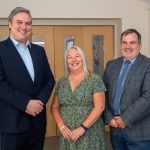 Tom Arthur MSP, COSLA Wellbeing spokesperson Cllr Maureen Chalmers, Ren Council Leader Iain Nicolson - YouDecide visit